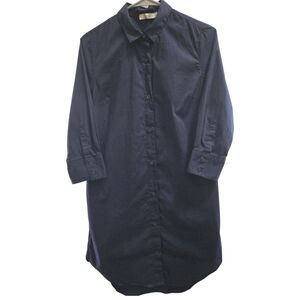 Dalia Midnight Blue Shirt Dress SZ S